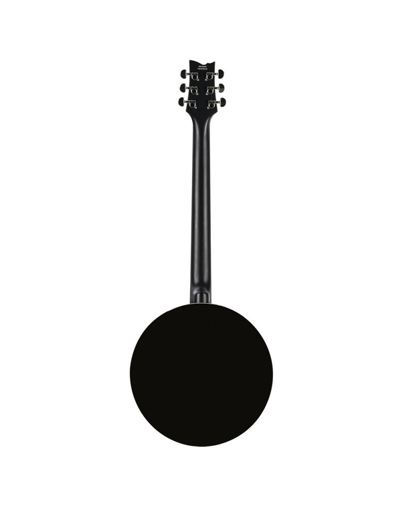Ortega OBJ350/6-SBK Raven Series Banjo 6 String - Mahogany Black + Bag