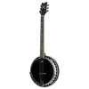 Ortega OBJ350/6-SBK Raven Series Banjo 6 String - Mahogany Black + Bag