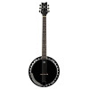 Ortega OBJ350/6-SBK Raven Series Banjo 6 String - Mahogany Black + Bag