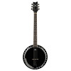 Ortega OBJ350/6-SBK Raven Series Banjo 6 String - Mahogany Black + Bag