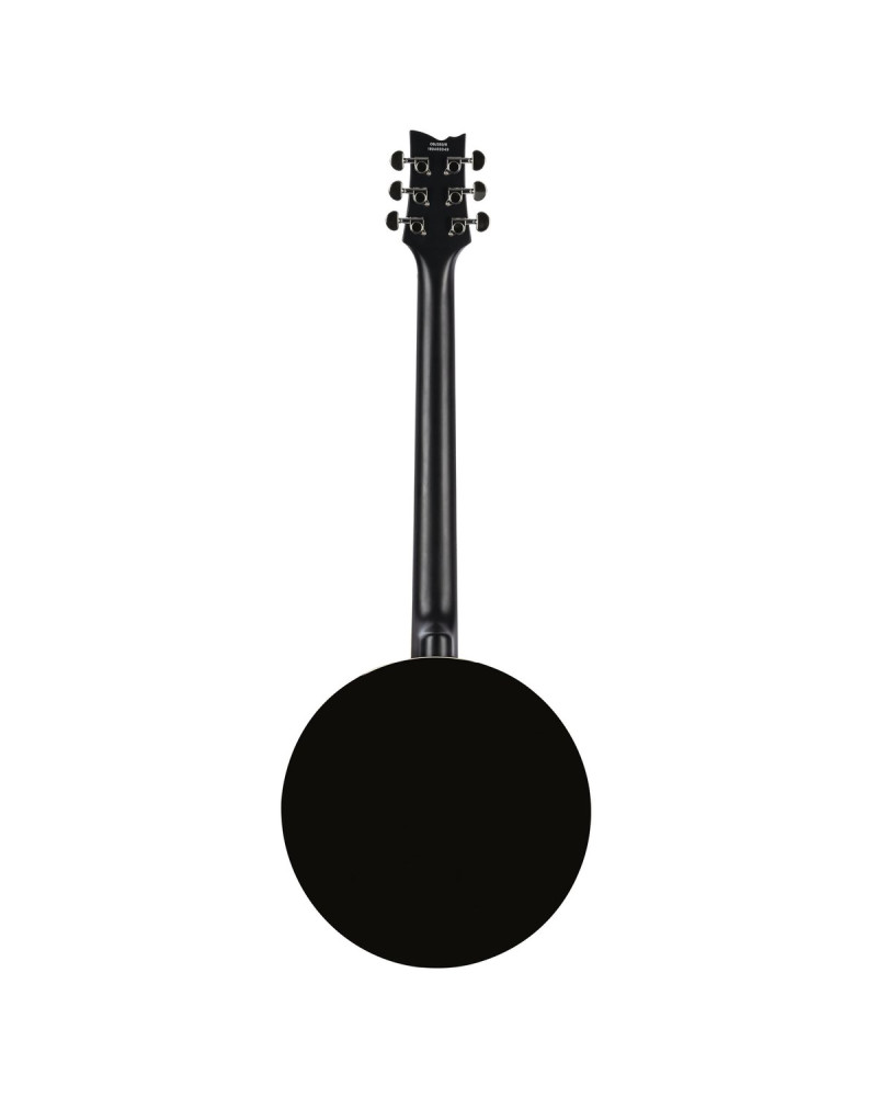 Ortega OBJ350/6-SBK Raven Series Banjo 6 String - Mahogany Black + Bag