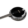 Ortega OBJ350/6-SBK Raven Series Banjo 6 String - Mahogany Black + Bag