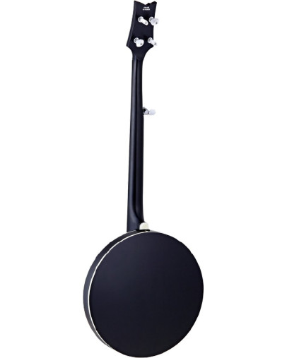 Ortega OBJ450-SBK Raven Series Banjo 5 String - Mahogany Black + Bag