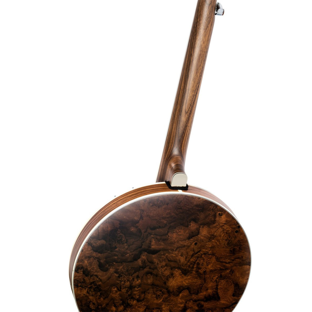 Ortega OBJ550W-SNT Falcon Series Banjo 5 String - Burl Walnut Natural + Bag