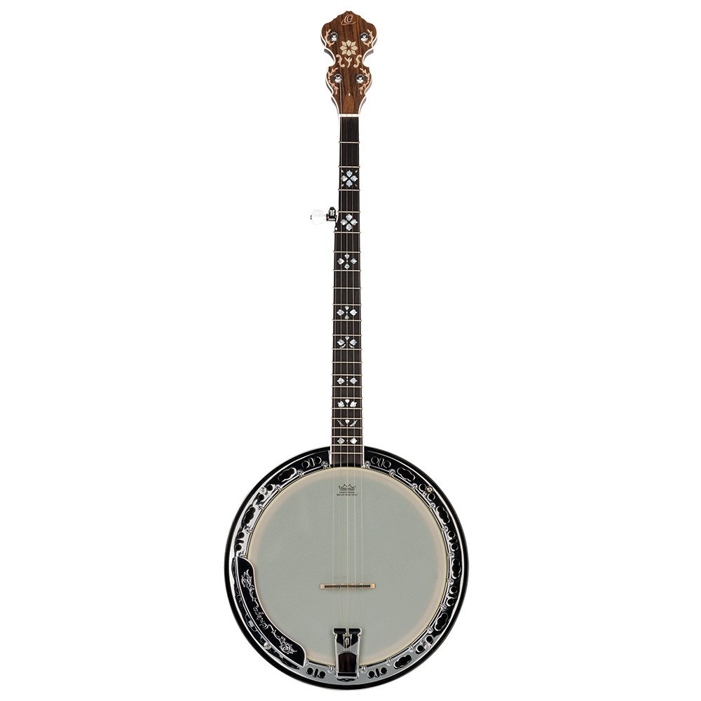 Ortega OBJ550W-SNT Falcon Series Banjo 5 String - Burl Walnut Natural + Bag