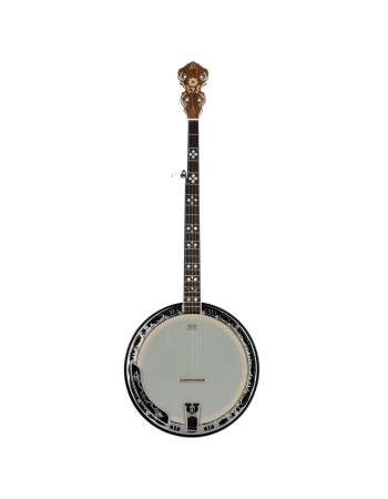 Ortega OBJ550W-SNT Falcon Series Banjo 5 String - Burl Walnut Natural + Bag