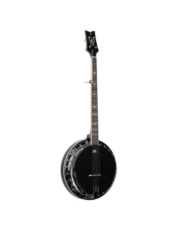 Ortega OBJ650-SBK Raven Series Banjo 5 String - Mahogany Black + Bag