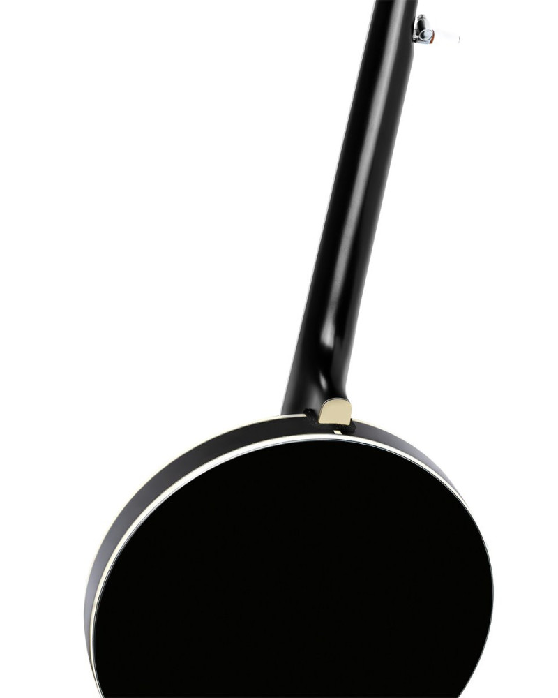 Ortega OBJ650-SBK Raven Series Banjo 5 String - Mahogany Black + Bag