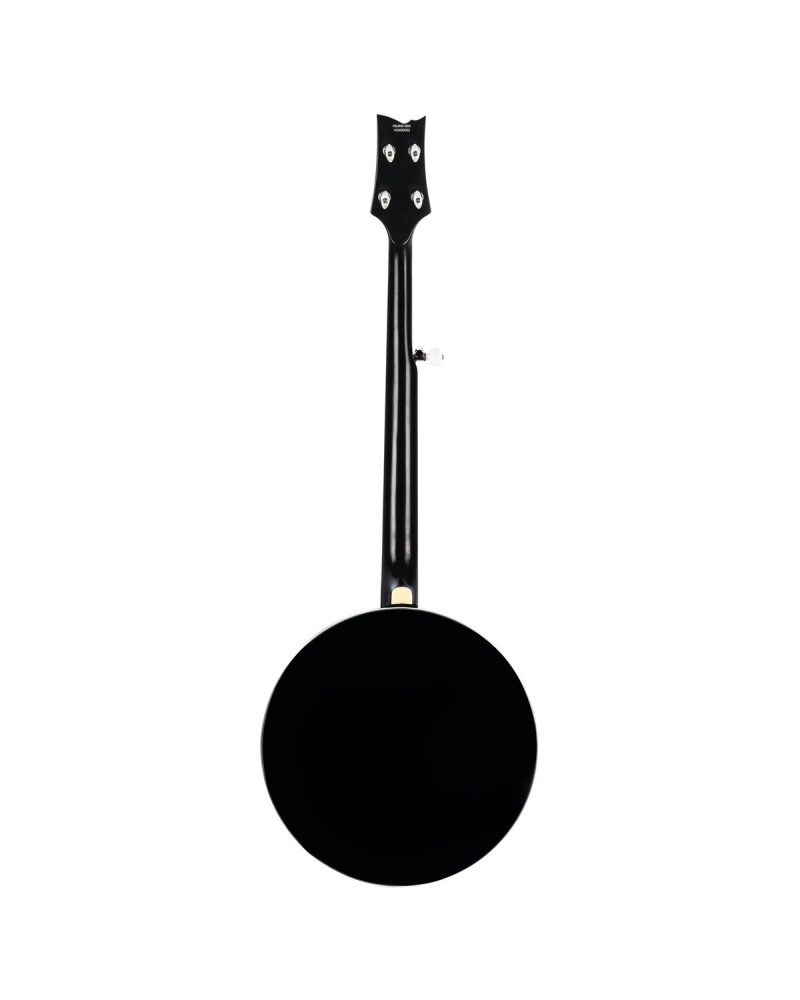 Ortega OBJ650-SBK Raven Series Banjo 5 String - Mahogany Black + Bag