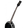 Ortega OBJ650-SBK Raven Series Banjo 5 String - Mahogany Black + Bag