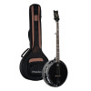 Ortega OBJ650-SBK Raven Series Banjo 5 String - Mahogany Black + Bag