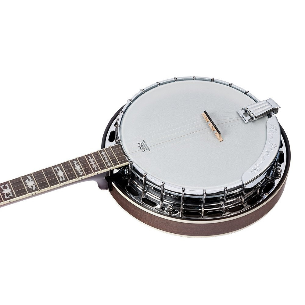 Ortega OBJ750-MA Falcon Series Banjo 5 String - Flamed Maple Natural + Bag