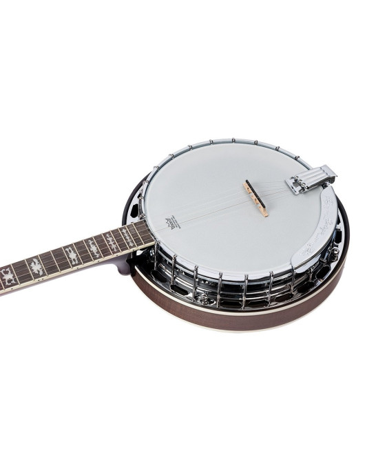 Ortega OBJ750-MA Falcon Series Banjo 5 String - Flamed Maple Natural + Bag