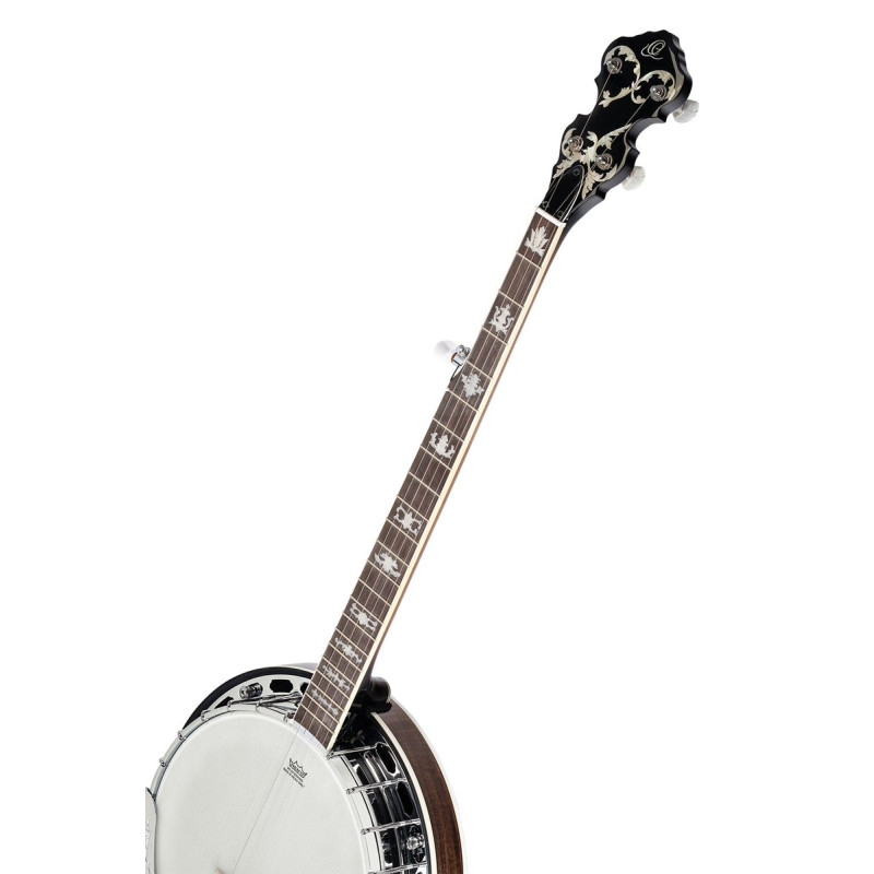 Ortega OBJ750-MA Falcon Series Banjo 5 String - Flamed Maple Natural + Bag