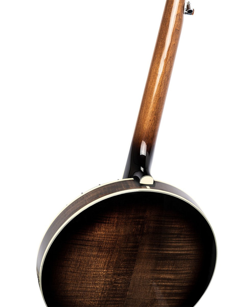 Ortega OBJ750-MA Falcon Series Banjo 5 String - Flamed Maple Natural + Bag