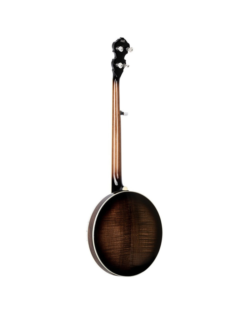 Ortega OBJ750-MA Falcon Series Banjo 5 String - Flamed Maple Natural + Bag