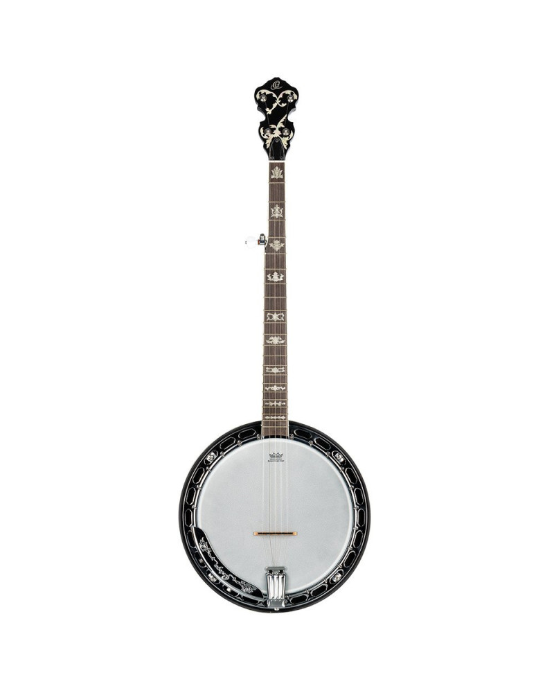 Ortega OBJ750-MA Falcon Series Banjo 5 String - Flamed Maple Natural + Bag