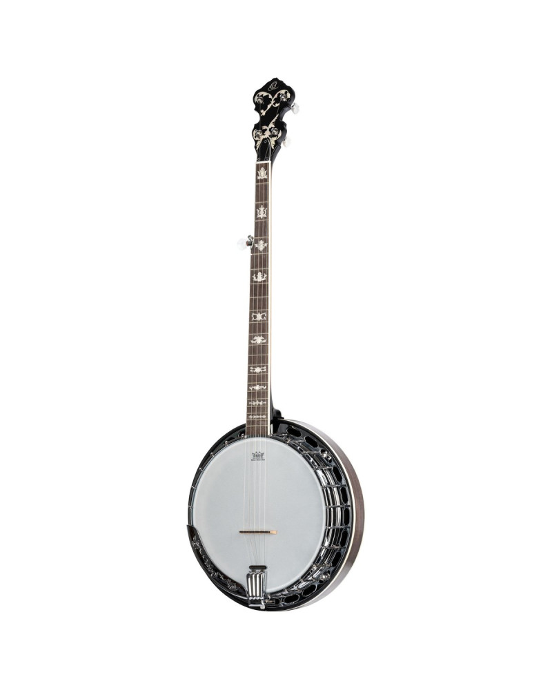 Ortega OBJ750-MA Falcon Series Banjo 5 String - Flamed Maple Natural + Bag