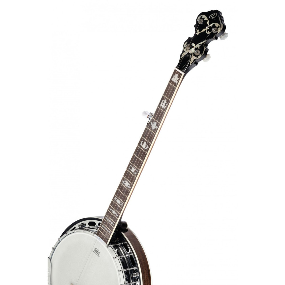 Ortega OBJ750-MA Falcon Series Banjo 5 String - Flamed Maple Natural + Bag