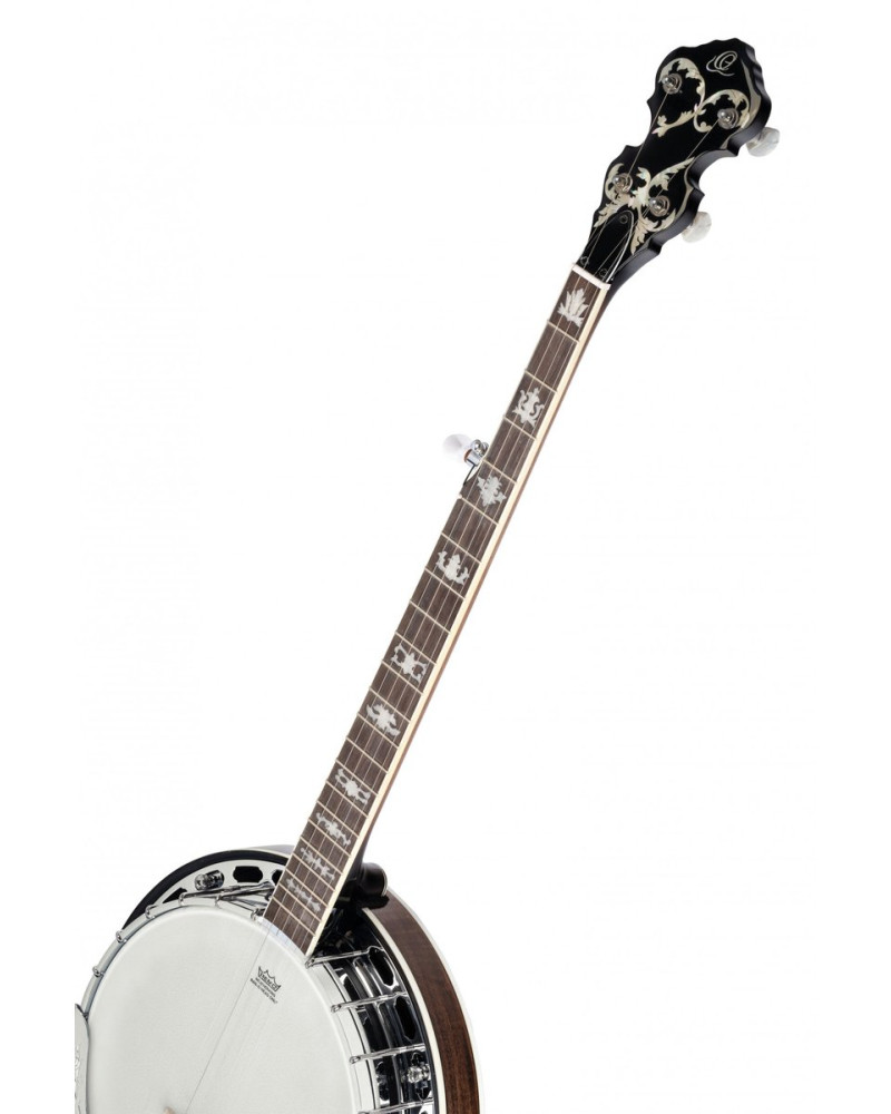 Ortega OBJ750-MA Falcon Series Banjo 5 String - Flamed Maple Natural + Bag
