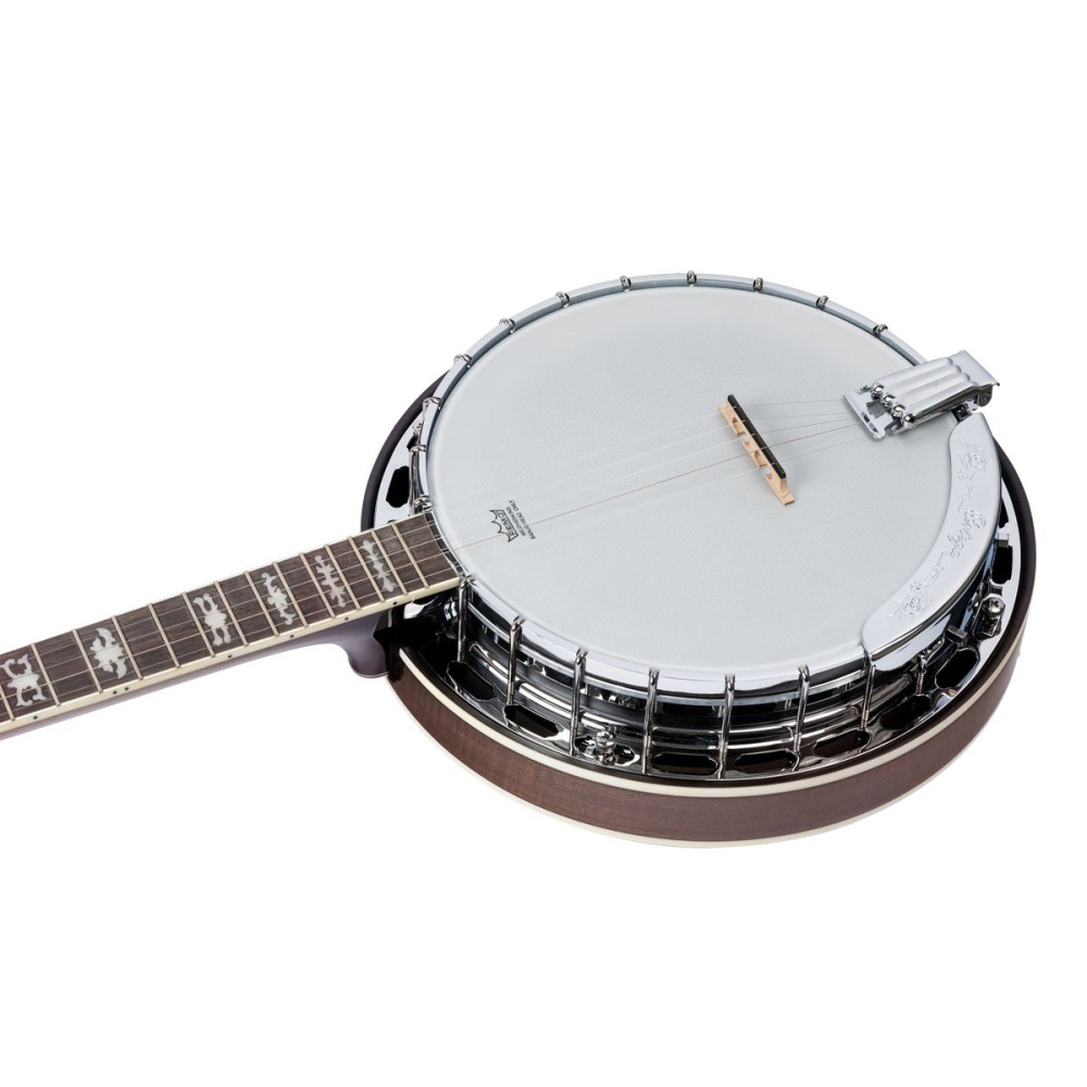 Ortega OBJ750-MA Falcon Series Banjo 5 String - Flamed Maple Natural + Bag