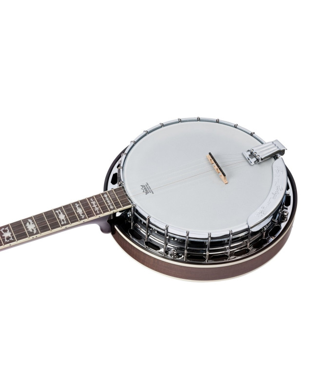 Ortega OBJ750-MA Falcon Series Banjo 5 String - Flamed Maple Natural + Bag