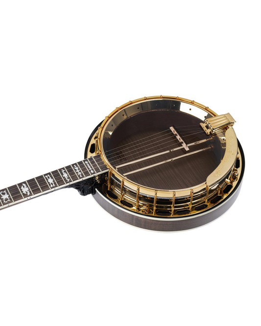 Ortega OBJ850-MA Falcon Series Banjo 5 String - Flamed Maple Natural + Bag