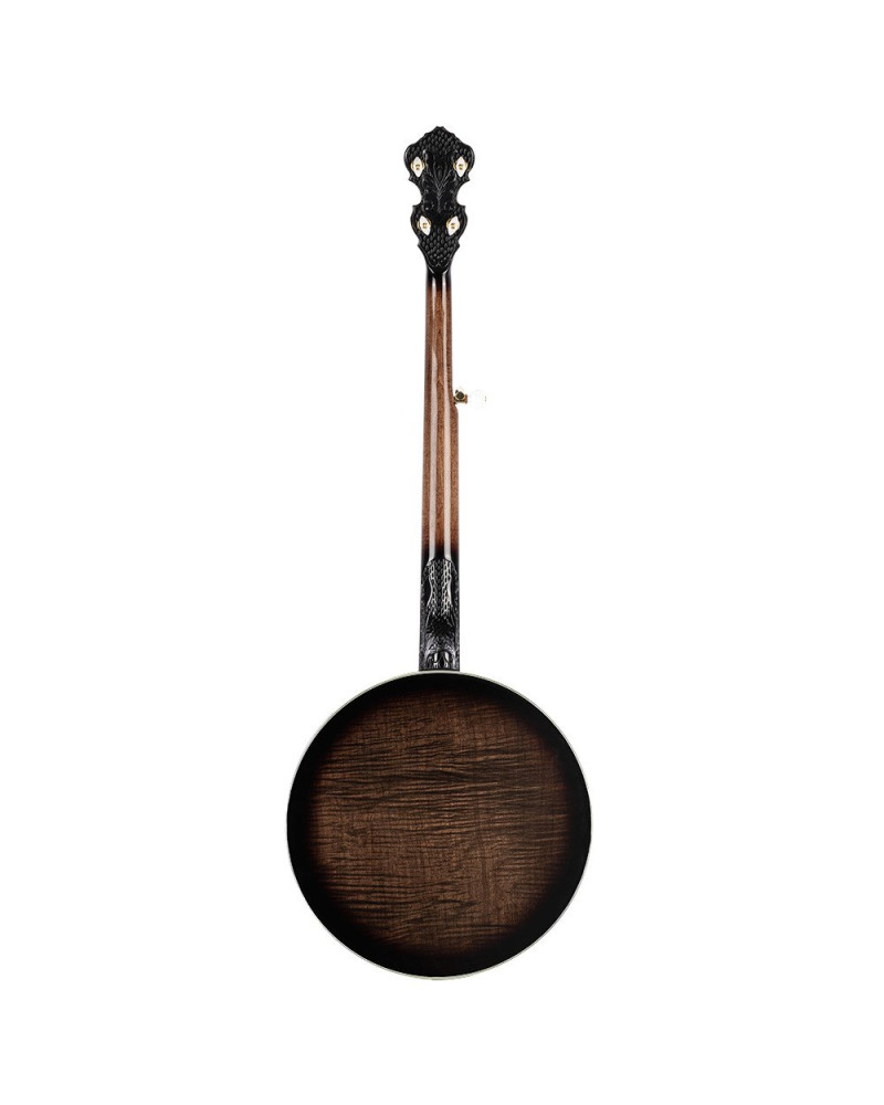 Ortega OBJ850-MA Falcon Series Banjo 5 String - Flamed Maple Natural + Bag