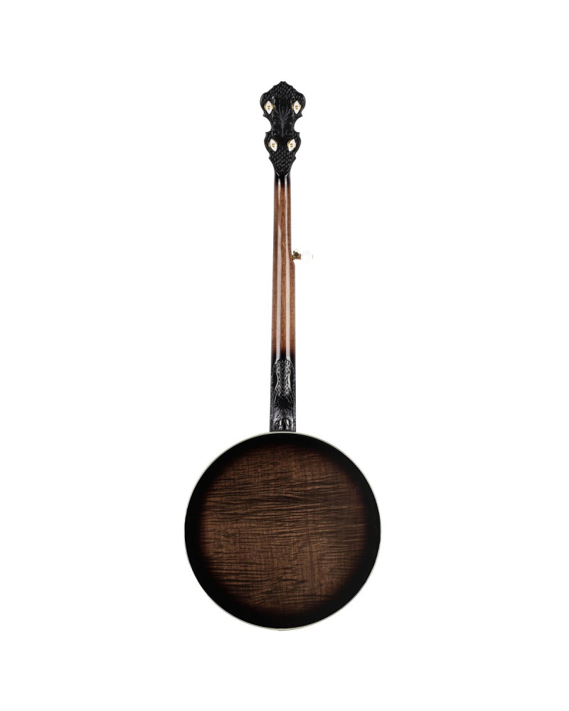 Ortega OBJ850-MA Falcon Series Banjo 5 String - Flamed Maple Natural + Bag
