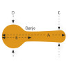 Ortega OBJCSTD Economy Banjo Hardcase - Black