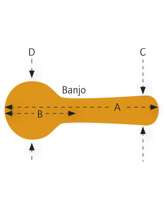 Ortega OBJCSTD Economy Banjo Hardcase - Black