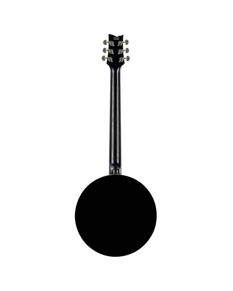 Ortega OBJE350/6-SBK Raven Series Banjo 6 String - Mahogany Black + Bag