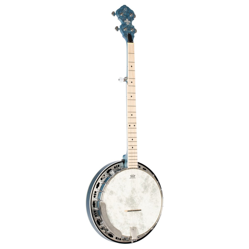 Ortega OBJE400TBL Falcon Series Banjo 5 String - Maple Blue + Bag