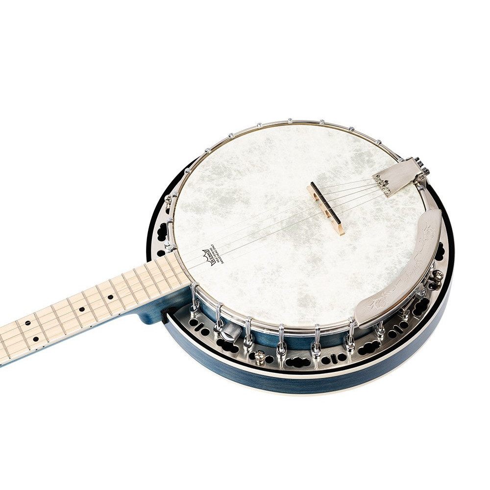 Ortega OBJE400TBL Falcon Series Banjo 5 String - Maple Blue + Bag