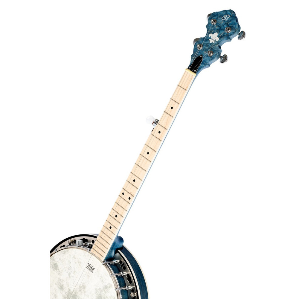 Ortega OBJE400TBL Falcon Series Banjo 5 String - Maple Blue + Bag