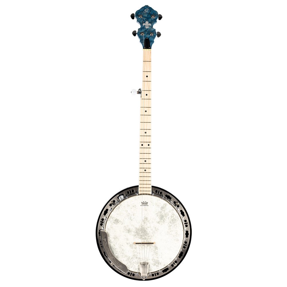 Ortega OBJE400TBL Falcon Series Banjo 5 String - Maple Blue + Bag