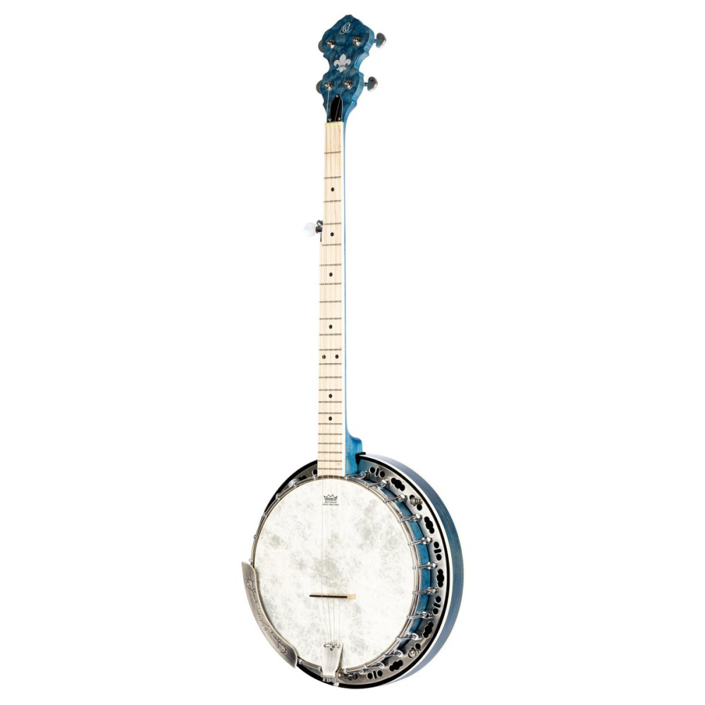 Ortega OBJE400TBL Falcon Series Banjo 5 String - Maple Blue + Bag