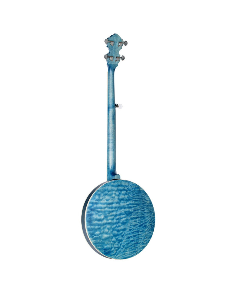 Ortega OBJE400TBL Falcon Series Banjo 5 String - Maple Blue + Bag