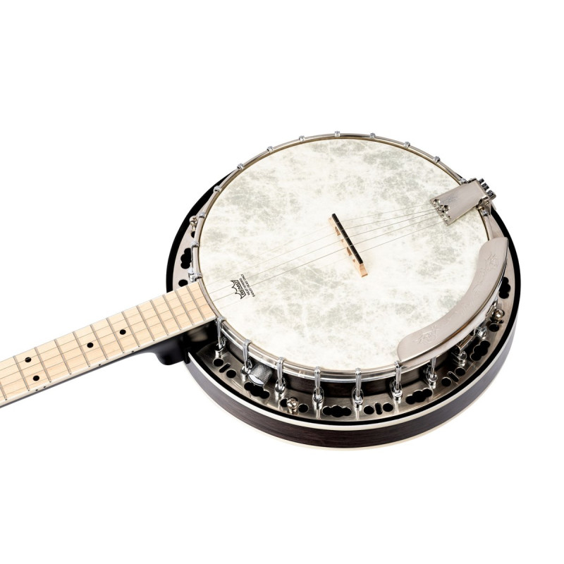Ortega OBJE400TCO Falcon Series Banjo 5 String - Maple Charcoal + Bag