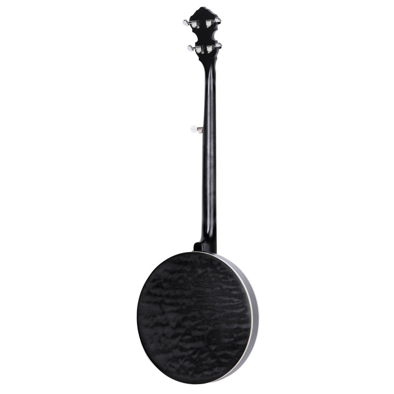 Ortega OBJE400TCO-L Falcon Series Banjo 5 String Lefty - Maple Charcoal + Bag