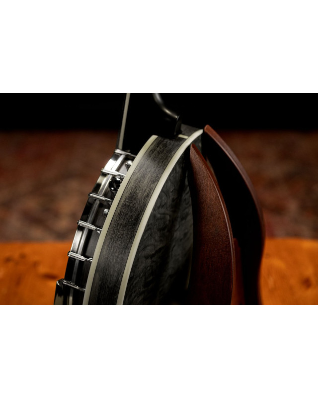 Ortega OBJE400TCO-L Falcon Series Banjo 5 String Lefty - Maple Charcoal + Bag