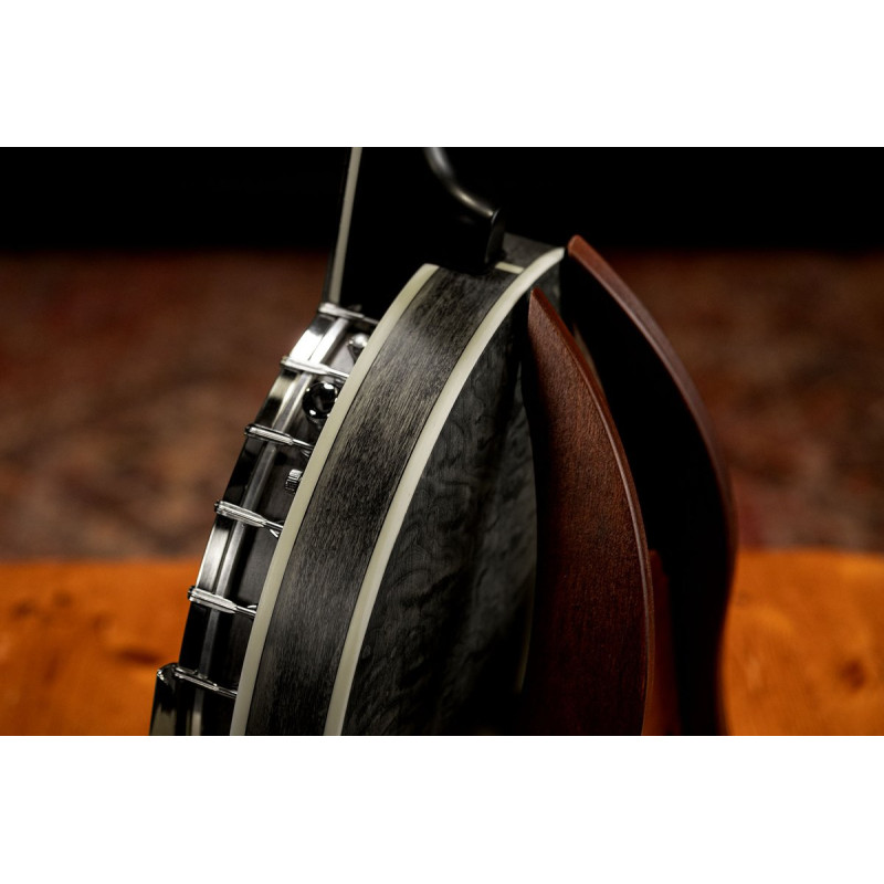 Ortega OBJE400TCO-L Falcon Series Banjo 5 String Lefty - Maple Charcoal + Bag