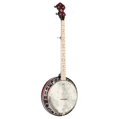Ortega OBJE400TFR Falcon Series Banjo 5 String - Maple Fire Red + Bag