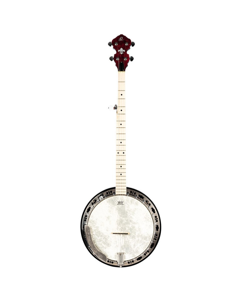 Ortega OBJE400TFR Falcon Series Banjo 5 String - Maple Fire Red + Bag