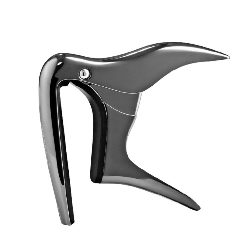 Ortega OCAPO-BCR Flat Guitar Capo - Black Chrome