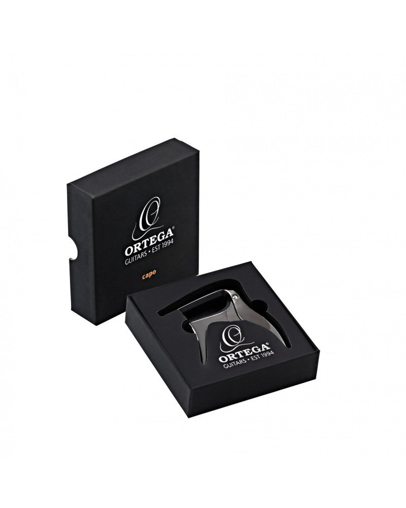 Ortega OCAPO-BCR Flat Guitar Capo - Black Chrome