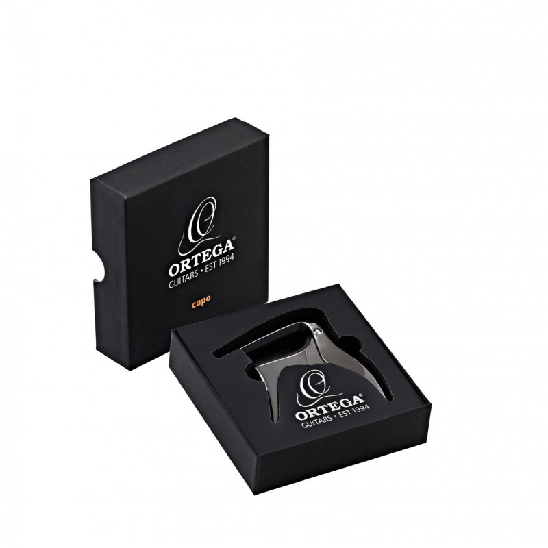 Ortega OCAPO-BCR Flat Guitar Capo - Black Chrome