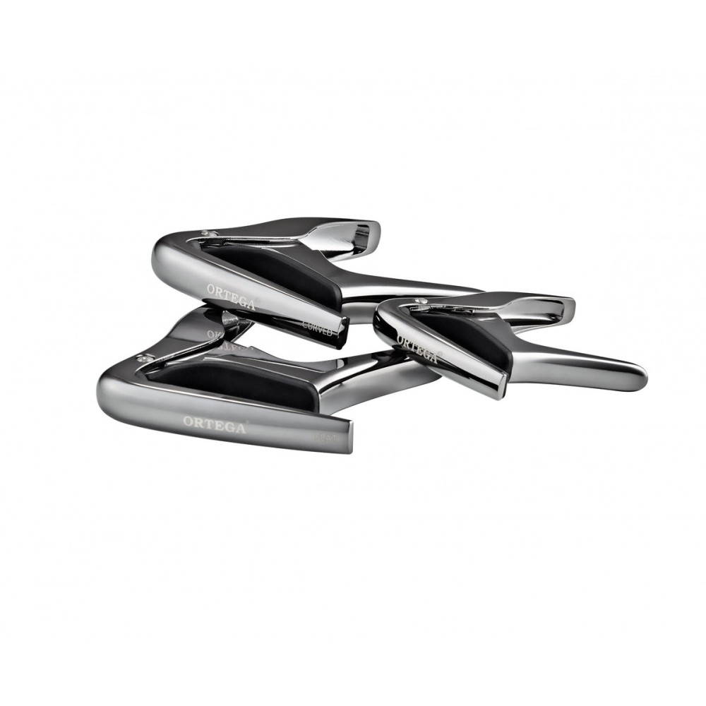 Ortega OCAPO-BCR Flat Guitar Capo - Black Chrome