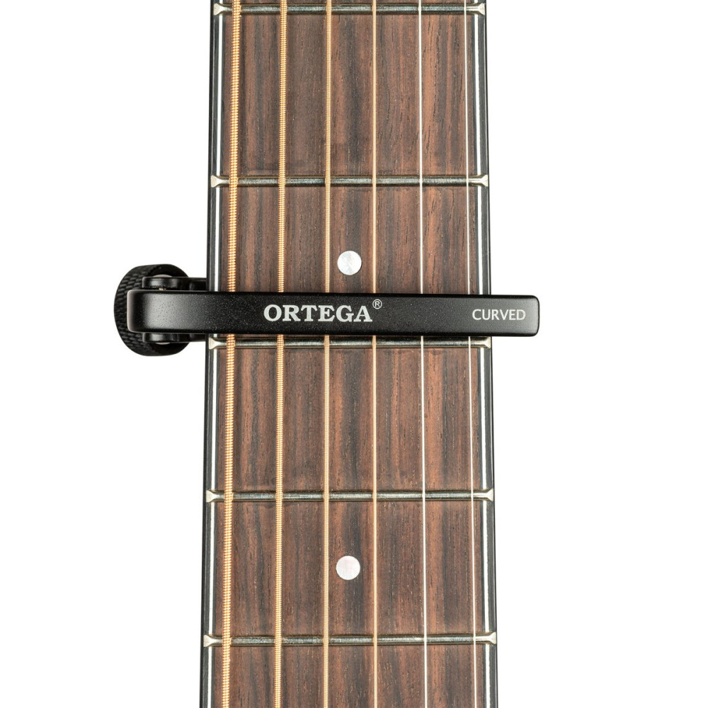 Ortega OCAPOPROCV-BK Pro Series Curved Capo - Black