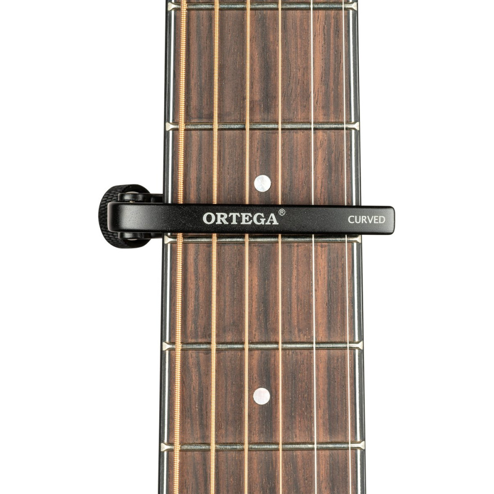 Ortega OCAPOPROCV-BK Pro Series Curved Capo - Black